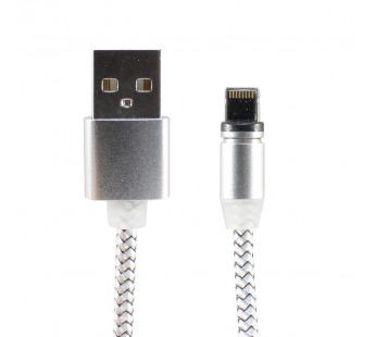 Кабель USB - Apple lightning X-Cable YLF-001 магнитный (серебристый) тех.пак#209861