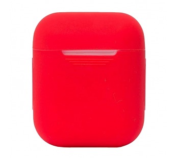 Чехол - силиконовый, тонкий для кейса Apple AirPods 2 (red)#211127