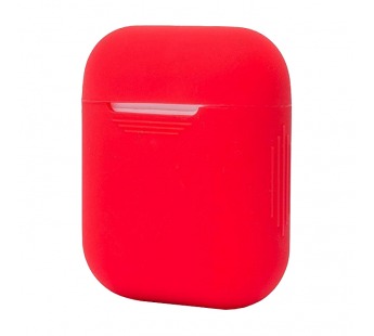Чехол - силиконовый, тонкий для кейса Apple AirPods 2 (red)#211128