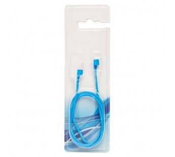 Шнурок - силиконовый для наушников Apple AirPods (blue)#210633