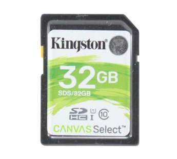 Карта памяти SDHC 32GB Kingston Class 10 UHS-I U1 V10 Canvas Select Plus  (100 Mb/s)#212554