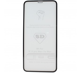 Защитное стекло Full Screen - 3D Flat для Apple iPhone 11 Pro Max (black) (тех.уп.)#212884