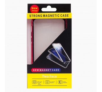 Чехол-накладка - 360 Magnetic Glass для Apple iPhone 11 Pro Max (red)#1614184