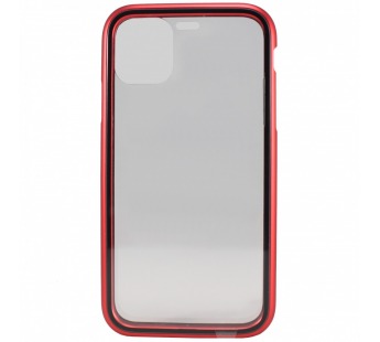 Чехол-накладка - 360 Magnetic Glass для Apple iPhone 11 Pro Max (red)#213413