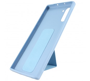 Чехол-накладка с подставкой и магнитом для Samsung NOTE 10 (серо-голубой)#214047