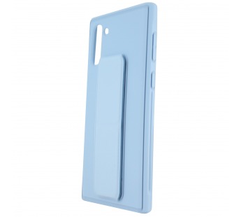 Чехол-накладка с подставкой и магнитом для Samsung NOTE 10 (серо-голубой)#214049