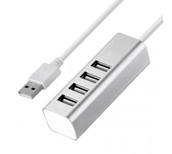 Хаб USB HOCO HB1, 4 гнезда, 1 USB выход (белый)#213613