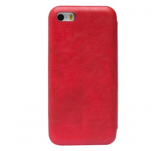 Чехол-книжка - BC002 для Apple iPhone 5/iPhone 5S/iPhone SE (red) откр.вбок#214860