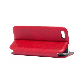 Чехол-книжка - BC002 для Apple iPhone 5/iPhone 5S/iPhone SE (red) откр.вбок#214863