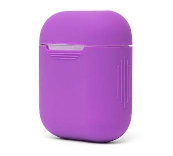 Чехол - силиконовый, тонкий для кейса Apple AirPods 2 (violet)#215323