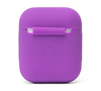 Чехол - силиконовый, тонкий для кейса Apple AirPods 2 (violet)#215324