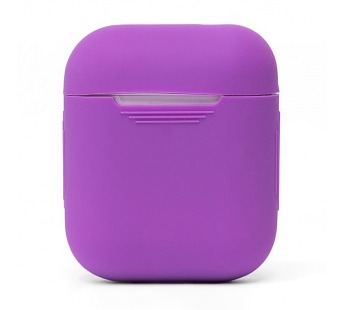 Чехол - силиконовый, тонкий для кейса Apple AirPods 2 (violet)#215322