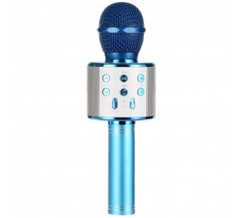 Беспроводной караоке микрофон WSTER WS-858 (голубой)#215823