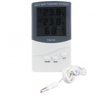 Термометр Гигрометр электронный с двумя датчиками ТА318#245620