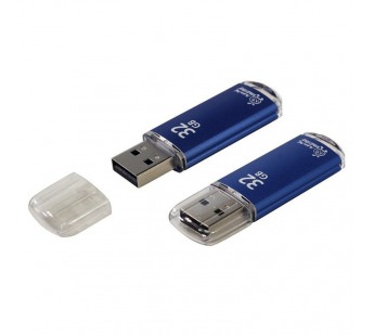 Флеш-накопитель USB 32GB Smart Buy V-Cut синий#2106790