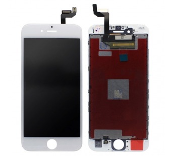 Дисплей для iPhone 6S + тачскрин белый с рамкой AAA (copy LCD)#234804