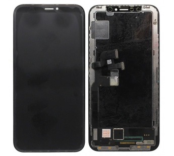 Дисплей для iPhone X + тачскрин черный с рамкой (OLED LCD)#1854070