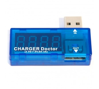 Тестер USB-зарядки Charger Doctor (3,5V-7.0V, 0A-3A)#367959