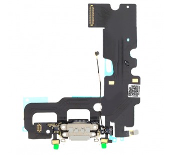 Шлейф для iPhone 7 + разъем зарядки (белый)#245527