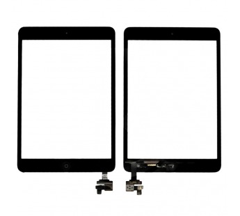 Тачскрин для iPad mini / mini 2 (с разъемом) + кнопка HOME (черный)#1700182