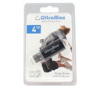 Флеш-накопитель USB 4GB OltraMax 30 чёрный#221795