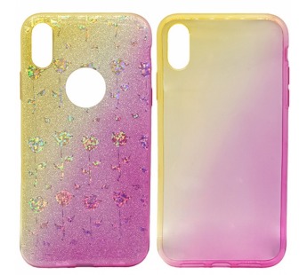 Чехол-накладка Case Rainbow на iPhone X/XS Ombre flowers#2028718