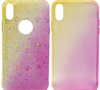 Чехол-накладка Case Rainbow на iPhone XR Ombre flowers#1828353