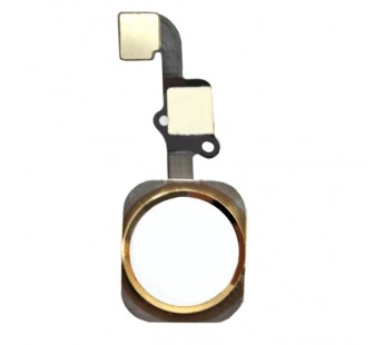 Кнопка (механизм) "Home" для iPhone 6 с толкателем и шлейфом (золото)#241071