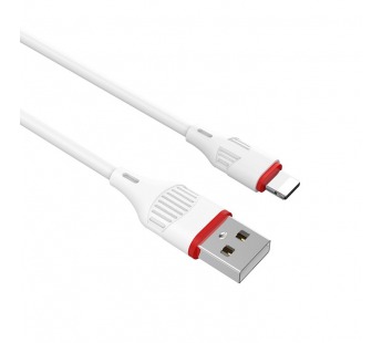 Кабель USB - Apple lightning Borofone BX17 2.0A 1.0м белый#221293