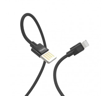 Кабель USB - Apple lightning HOCO U55 2.4A 1.2м черный#1648415