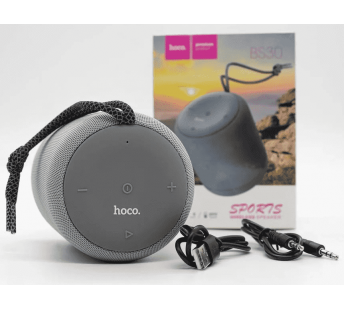 Портативная акустика HOCO BS30 bluetooth 5.0 microSD с микрофоном серый#1891871