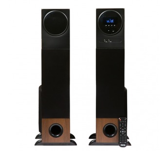 Колонки Dialog Progressive AP-2300 BROWN - акустика 2.0, 80W RMS, BT, FM, USB, SD, беспр.микрофон и пульт ДУ#221752