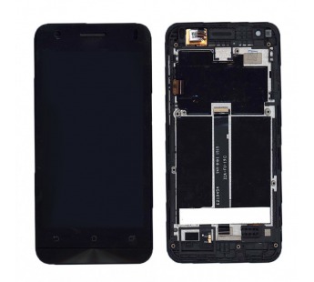 Дисплей для Asus ZenFone C (ZC451CG) в рамке + тачскрин (черный)#257695