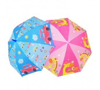 Зонт детский 50см 6видов в пакете F33109, шт#225832