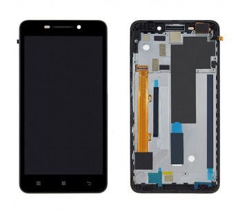 Дисплей для Lenovo A5000 в рамке + тачскрин (черный) ориг#2167543