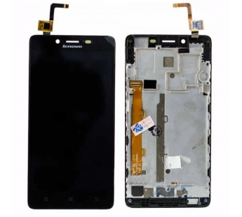 Дисплей для Lenovo A6010 в рамке + тачскрин (черный) ориг#256026