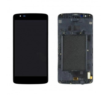 Дисплей для LG K8 LTE (K350e) в рамке + тачскрин (черный)#2104827