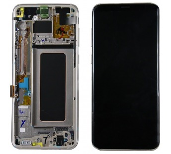 Дисплей для Samsung G955F Galaxy S8 Plus + тачскрин + рамка (золото) ОРИГ100%#1815062