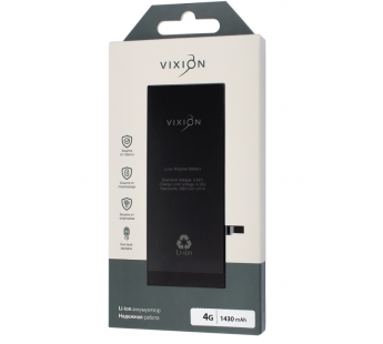 Аккумулятор для iPhone 4 (Vixion) (1430 mAh) с монтажным скотчем#1173376