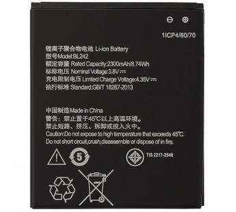 Аккумулятор для Lenovo A6000 K3 Music Lemon/A6010/A2020 (BL242) (VIXION)#350510