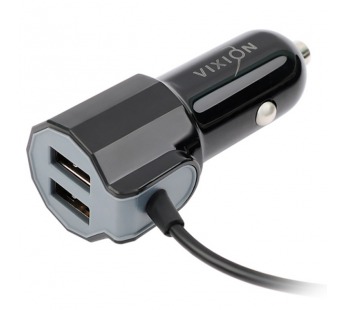 АЗУ VIXION U8 micro USB (2-USB/2.1A) (черный)#354031