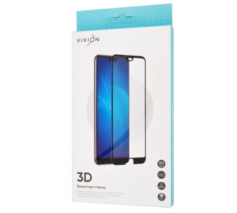 Защитное стекло 3D для iPhone XS MAX/11 Pro Max (черный) (VIXION)#429216