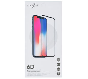 Защитное стекло 6D для iPhone 6/6S (белый) (VIXION)#436316