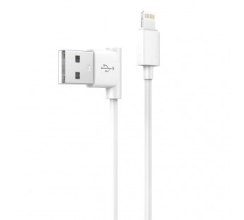 Кабель USB HOCO (UPL11) для iPhone Lightning 8 pin (1,2м) L-образный (белый)#296596