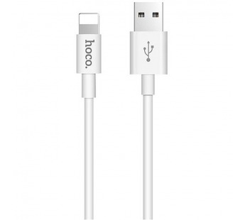 Кабель USB HOCO (X23) для iPhone Lightning 8 pin (1м) (белый)#420701