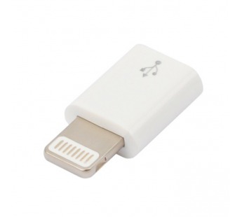 Адаптер VIXION (AD49) micro USB - Lightning (белый)#230303
