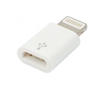 Адаптер VIXION (AD49) micro USB - Lightning (белый)#230302