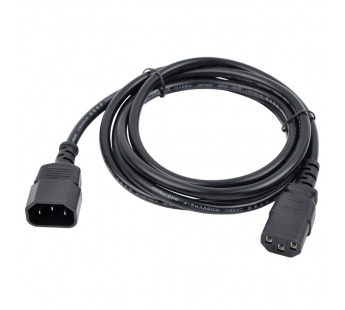 Кабель питания VIXION CAB11 IEC 320 C13 (m) - IEC 320 C14 (f) 1,8 м (черный)#230307