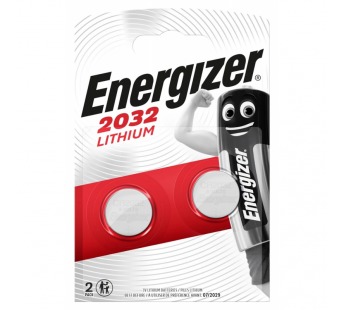 Элемент питания ENERGIZER CR 2032 Lithium (2бл) (20/280)#1656990