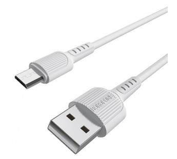Кабель USB - Micro BOROFONE BX16 (белый) 1м#383717